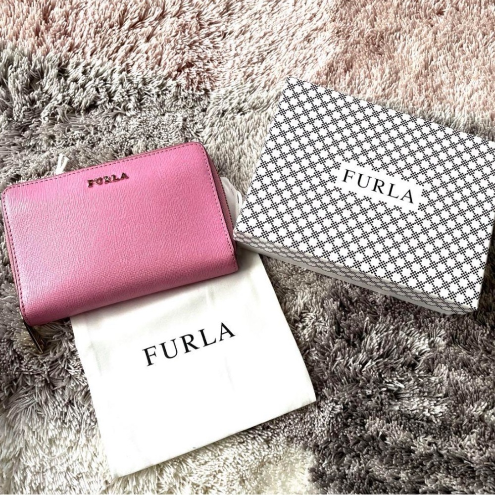 Pink furla wallet